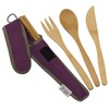 5 Piece Repeat Utensil Set Color: Mulberry