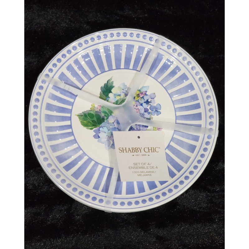 Shabby Chic 4 Shabby Chic Floral Hydrangea Blue White Melamine