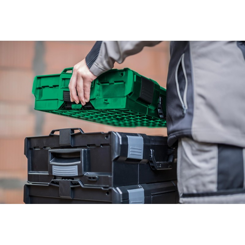 SPAX L-BOXX Stackable Sorting Organizer – Durable Customizable Storage Case