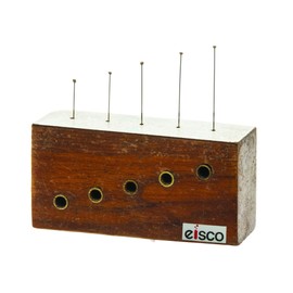 Hardwood Insect Pinning Block, Contains 5 Holes with Different Heights for Pins - Eisco Labs