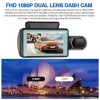 Unbranded 1080P Dual Lens Car DVR Dash Cam Video Recorder