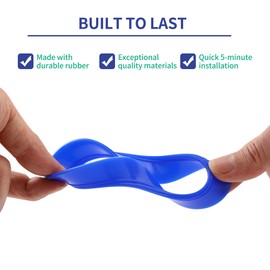 Flush Valve Seal for American Standard and Eljer Toilets, 6-Pack Upgraded Silicone Rubber, 7301111-0070A Replacement for Champion 4 and Titan 4, Replacements Flush Valve Seal Kit