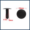 VekAuto 30pcs 5mm Hole Black Car Fender Bumper Plastic Rivets