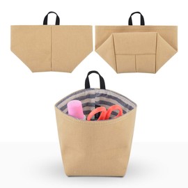 CM Mini Hanging Storage Basket Small Storage Bag Decor Bin Bag for Wall Door Storage Organizer Foldable Basket Bin, 2 Pcs