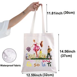 BWWKTOP - Bolsa de maquillaje para cosméticos con sonido de música, regalo para hacer Re Mi Fa So La Ti Theater con cierre, bolsa de Broadway, Do Re Mi TG, Bolsa