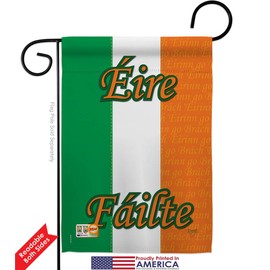 Breeze Decor G158072 Ireland Flags of The World Nationality Impressions Decorative Vertical Garden Flag 13" x 18.5" Printed in USA Multi-Color