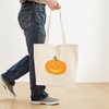 CafePress Smiling Jack O Lantern Tote Bag Reusable Natural Beige