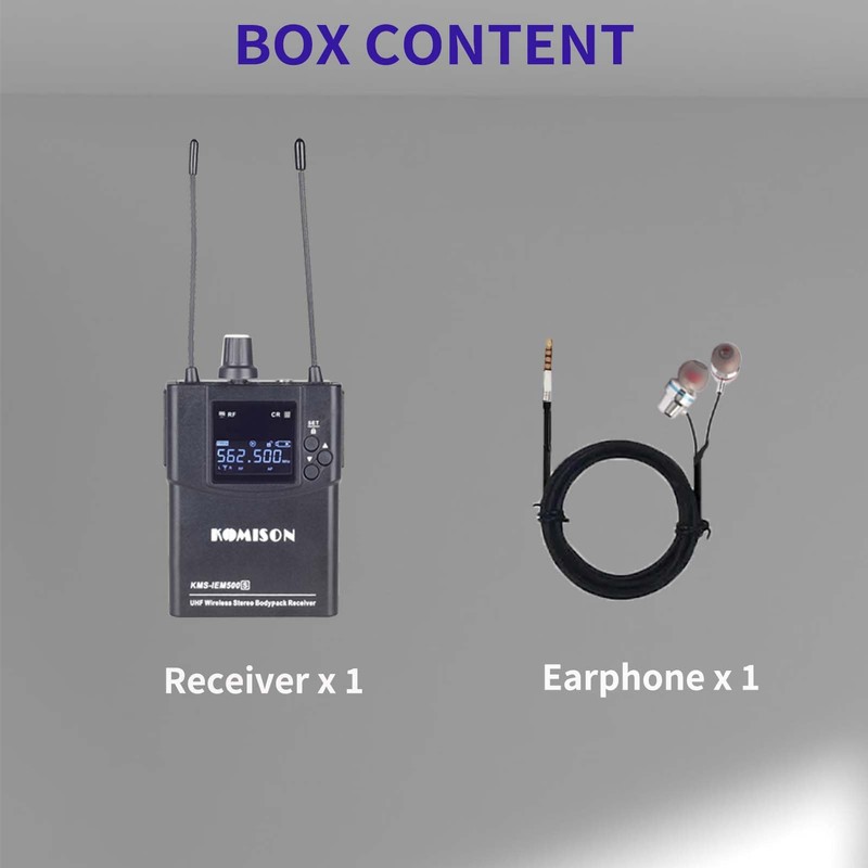 KOMISON in-Ear Audio Monitor System bodypack only IEM500S Only, bodypack