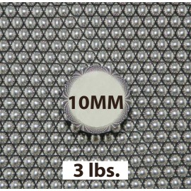 BALL BARON 10MM  (13/32 inch) STEEL SL1NGSH*T BALLS (3 LBS)