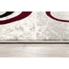 Homeroots 8' Red Abstract Power Loom Runner Rug