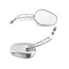 XR Pair Chrome Rear View Mirrors For Harley Touring Street