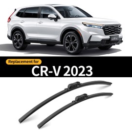 GARDIMU Front and Rear Windshield Wiper Blades, 3 Pcs Front and Back Windshield Wipers Blades Replacement for Honda CRV 2023-2024, Car Window Wiper Blades for 2023 2024.
