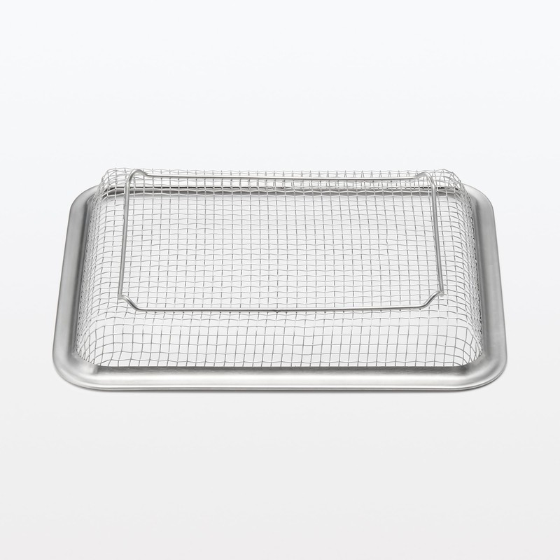 Muji 12829027 Stainless Steel Mesh Tray, Small, Approx. Width 8.3