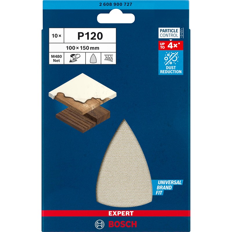 Bosch Expert M480 Sanding Net Set (for Paint on Wood,