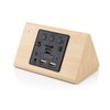 GEARONIC Digital Alarm Clock Wooden Alarm Clock Wood Modern Triangle