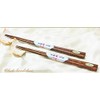 < Blood 唐木 Chopsticks >▼ Walnut Swords Carved