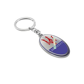 Mioteila 1pc For Maserati Car Keychain Keyring,Key Chain Key Ring Replacement for Key Fob,Key Fob for Car Accessory Men Women (mase-Keychain-long)