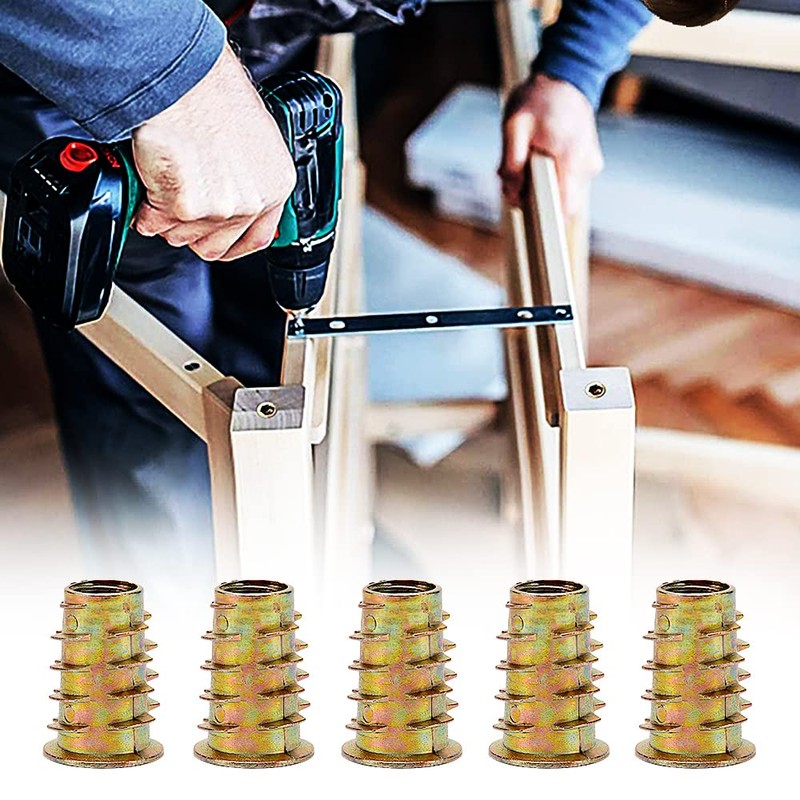 YIXISI 25 PCS M8x20 Zinc Alloy Hex Socket Screw-in Nuts