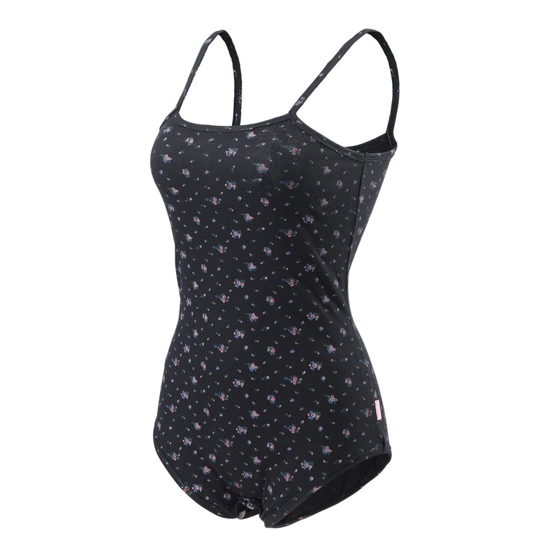 CutiePlusU Cotton Button Crotch Adult Sling Onesie Bodysuit Pyjamas Romper,