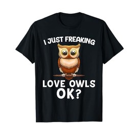 Unique Owl Art for Men Women Kids Adults Animal Owl Lover T-Shirt