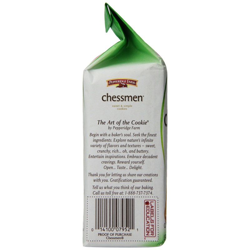 Pepperidge Farm Chessmen Cookies, 7.25 Ounce (Pack of 12)