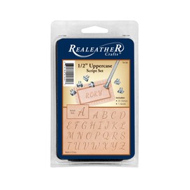 Realeather 1/2" Script Uppercase Alphabet Set