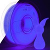 Glow-in-the-Dark PLA Filament, 1.75mm, 1KG/2.2LB:_Glow Blue Purple_US (TO US ONLY)