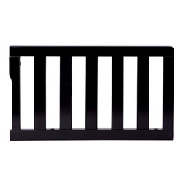 Dream On Me Convertible Crib Toddler Guard Rail in Black, Converts Cribs to Toddler Beds, Solid Wood Construction