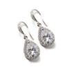Wedding Bridesmaids Gift Drop Earrings or Jewelry set in Silver,