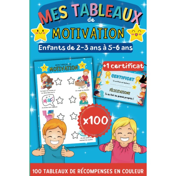 Mes tableaux de motivation - Enfants de 2-3 ans à