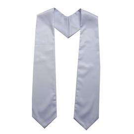 Grad days Unisex Children Plain Graduation Stole 50'' Long White