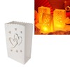 20pcs Tea Light Candle Bag Flame Retardant Reusable Heart Shape