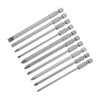 sourcing map 10pcs Slotted Phillips Screwdriver Bit SL3/4/5/6 PH1(3.0/4.0/5.0) PH2(4.0/5.0/6.0)
