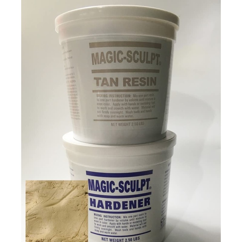 Morezmore M02055 5lb Magic Sculpt Epoxy Clay Tan 5 Lb