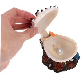 Housoutil Aquarium Shell Decoration Air Bubbler Vibrant Fish Tank Landscape Ornament Easy to Install Oxygen Levels for Home Office Decor