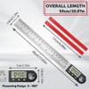 Flintronic Digital Angle Finder, 8"/200mm Digital Inclinometer Protractor, Stainless Steel