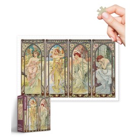 PieceRelax Plastic Jigsaw Puzzles for Adults 1000 Pieces - Most Satisfying Table Games and Gifts No Puzzle Mat Required [H3641]