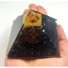Pair 2.8" Black Shungite Orgonite Orgone Pyramids Positive Energy Reiki