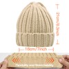 Rosoz Winter Hats for Women Warm Thick Soft Stretch Cable