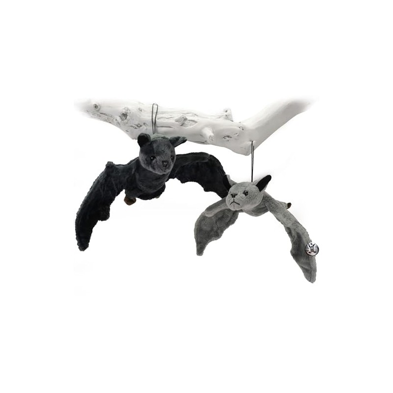 Bat Soft Toy Soft Toy Set Light Grey and Dark