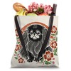 Pekingese Dog Retro Japanese Cherry Blossoms Cute Floral Tote Bag