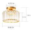 SEFINN FOUR Small Ceiling Light Fixture, Semi-Flush Mount Chandelier with