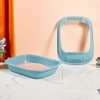 Semi Enclosed Cat Litter Box Odor Insulation Prevent Slip Large
