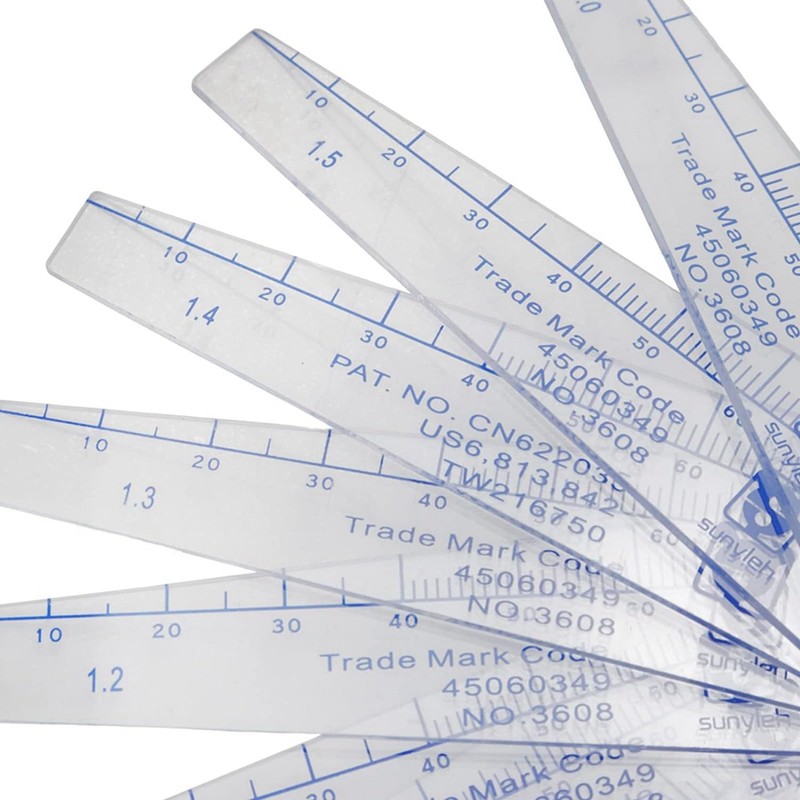 Tsudoku 2X Plastic Feeler Gauge 0.05mm to 3mm Metric -Measuring