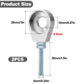 Tunejoy Kettenspanner 12 mm Motorrad Kettenspanner Reregulator für 50cc-125 cc ATV Scooter Pit Dirtbike Pocket Bike Quad Moped Go Kart Silber
