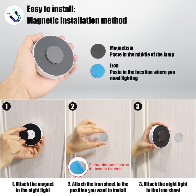 Electight Electight Upgraded Motion Sensor Light [8 LEDs], 3 Pack