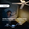 ocioc 44 Inch Ceiling Fans with Lights and Remote, White
