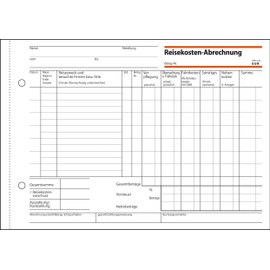 Sigel Forms – Travel Abrechnungen A5q Weekly Pack of 1