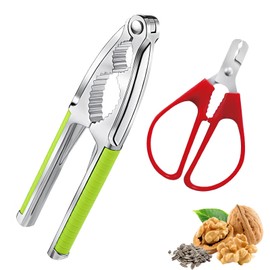 TONAUP Nussknacker, Nussknacker Walnüsse mit Rutschfestem Griff, Nussknacker Haselnüsse aus Zinklegierung, Nuss Knacker Multifunktionale Haselnussknacker für alle Arten von Nüssen/Hummercracker