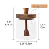 ANSQU Honey Pot, Airtight Glass Honey Jar with Dipper Stick